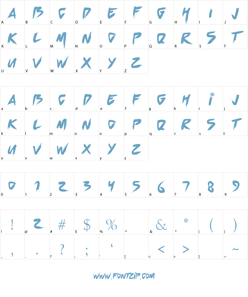 Chilling Sabrina Font Character